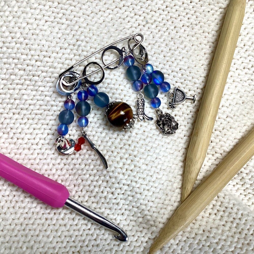 Practical Magic Gilly Owens Stitch Markers/Purse Charm Set Of 6